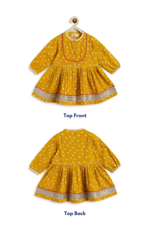 Baby Bandhani Twirl - Yellow - Image 6
